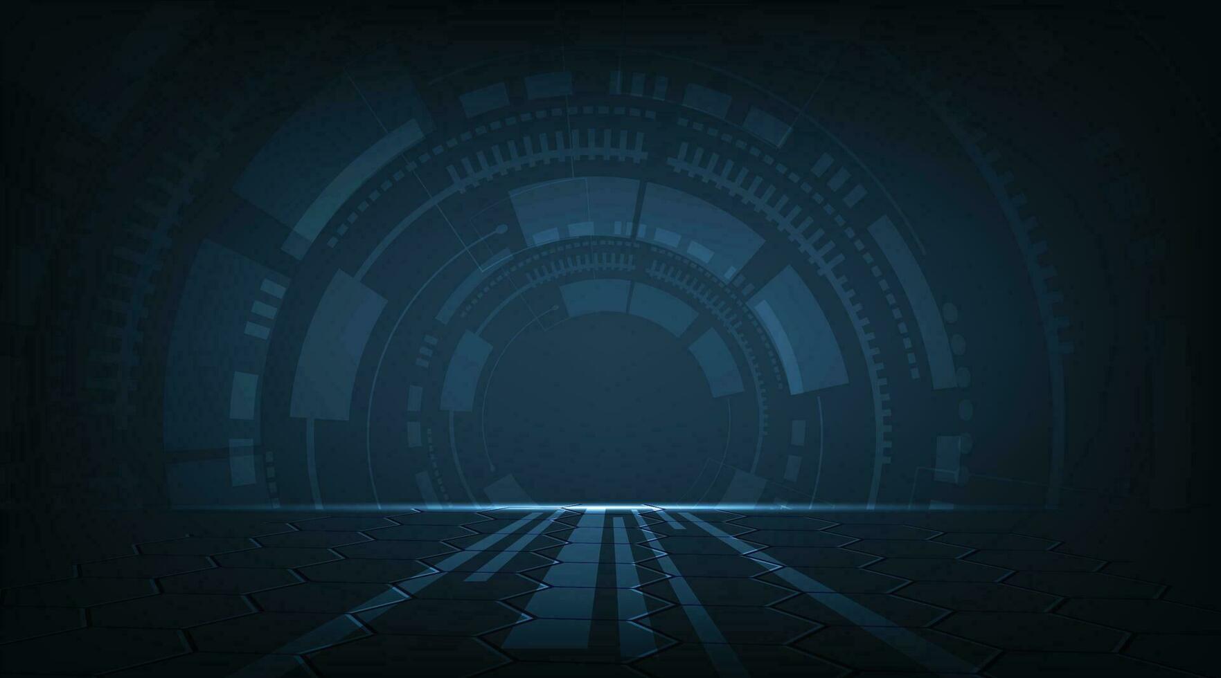 Technology futuristic graphic background. vector