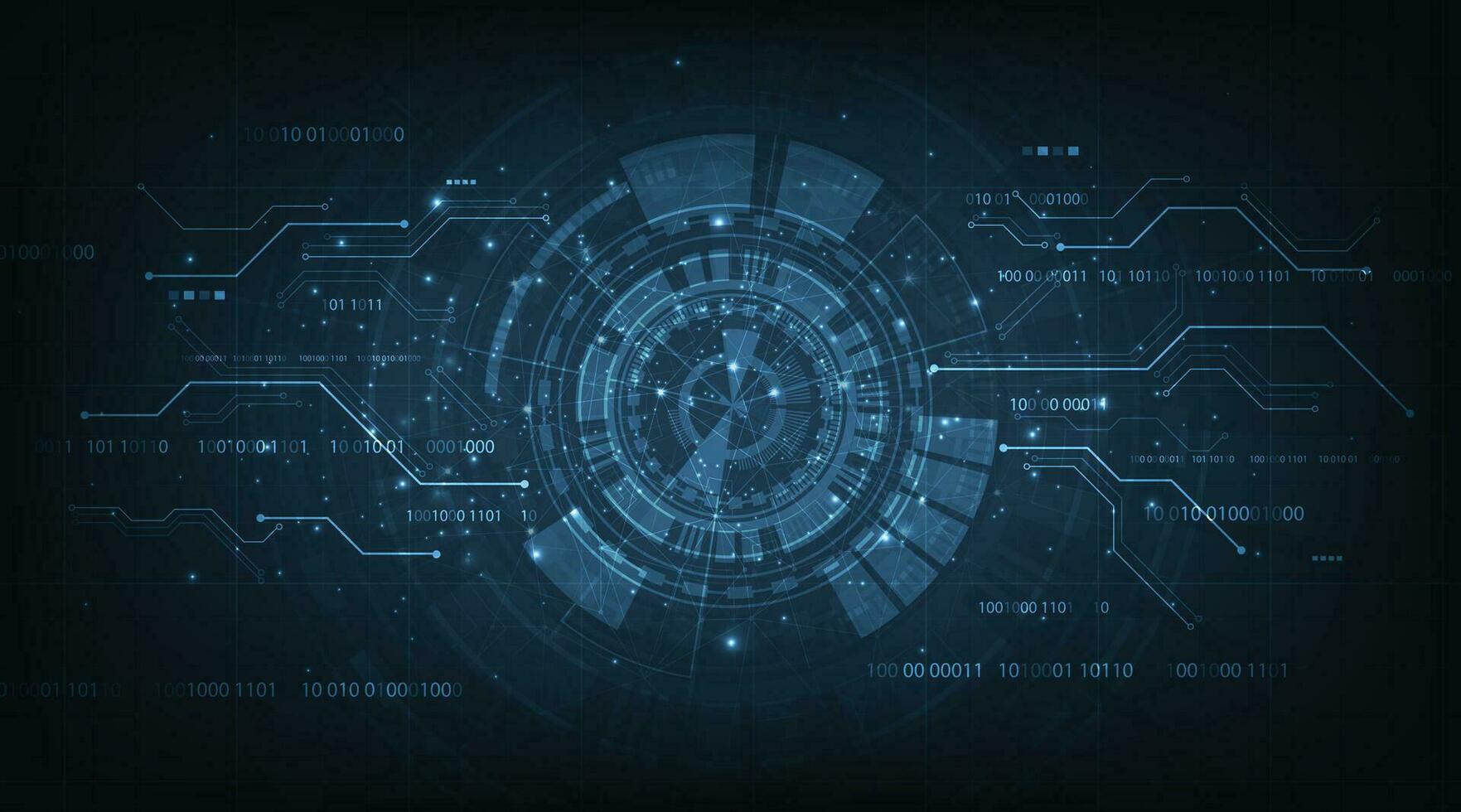 Futuristic technology processing background. vector
