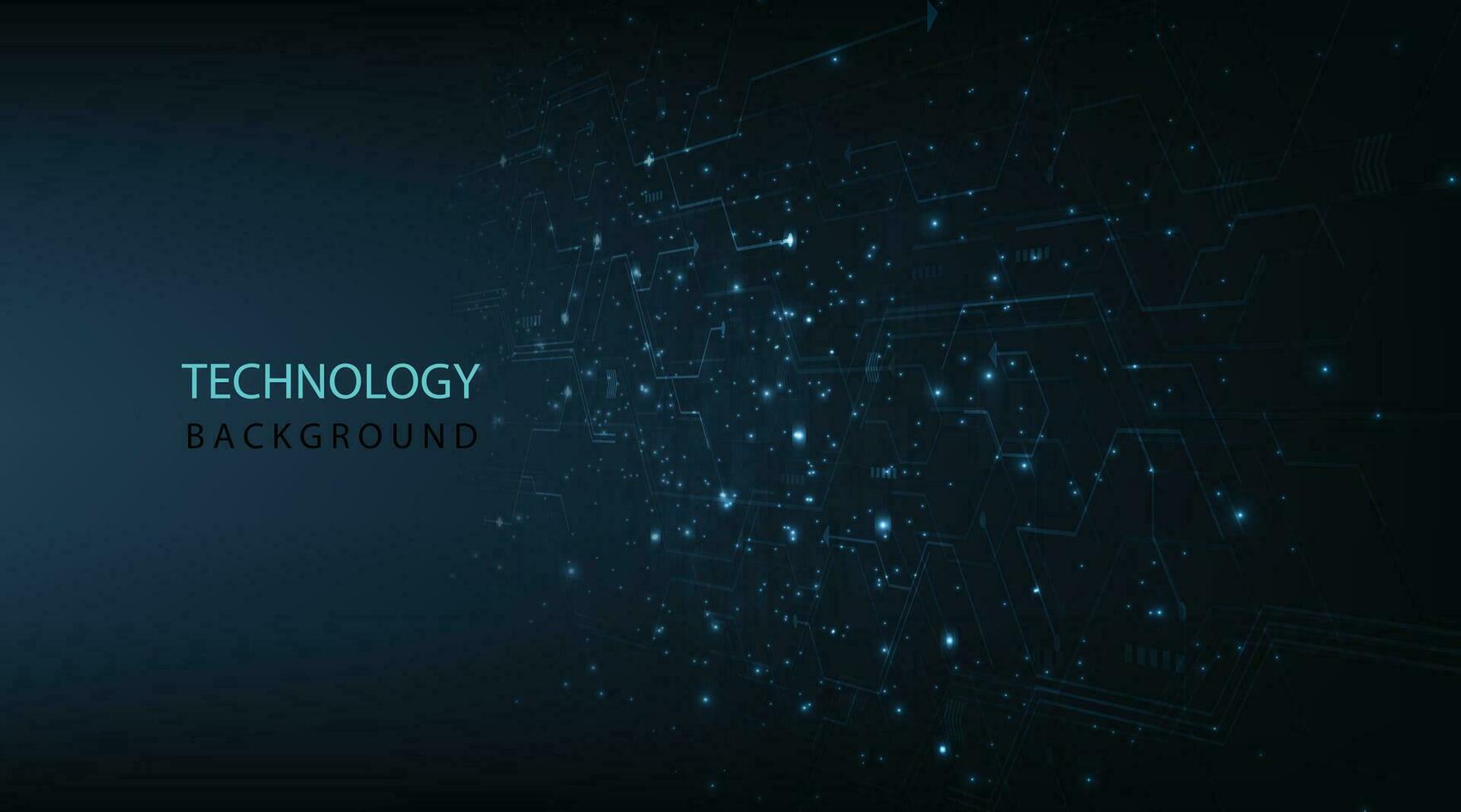 Vector background shows the innovation of technology concept.