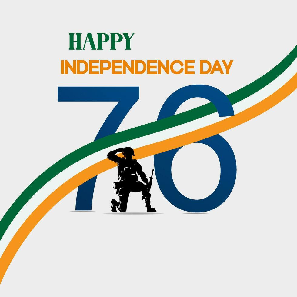 75year Happy independence day India Vector Template Design Illustration design social media post. vector illustration of. 15th August.