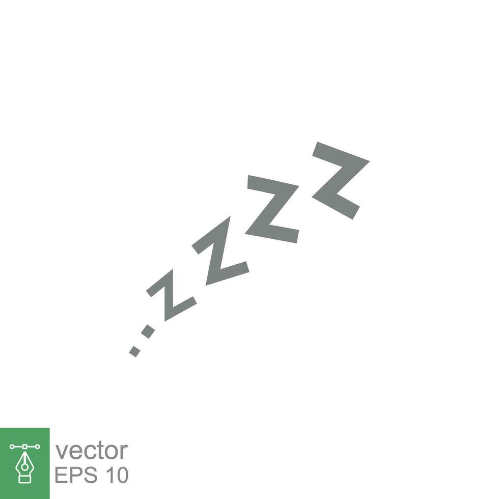 Vector illustration, business scribing doodle. ZZZZ lettering. Vector illustration isolated on white background. EPS 10