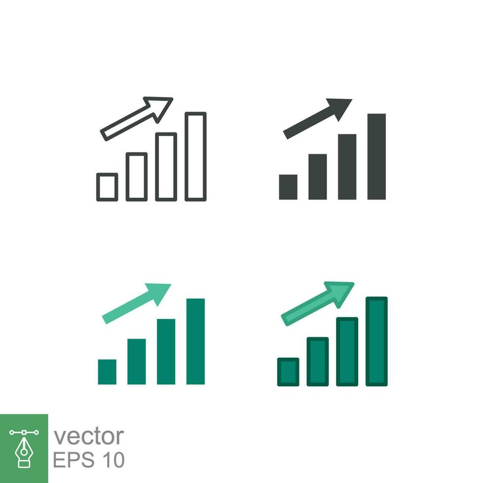 Level icon. Simple outline, solid, flat style. Up, next, pictogram, power, arrow, battery, button, game, step, volume, business concept. Vector design illustration isolated on white background. EPS 10