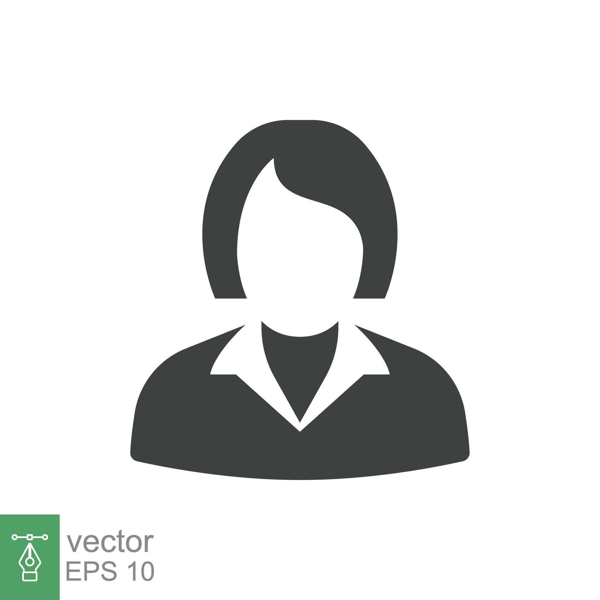 User profile icon. Avatar, user sign icon. Vector EPS 10.