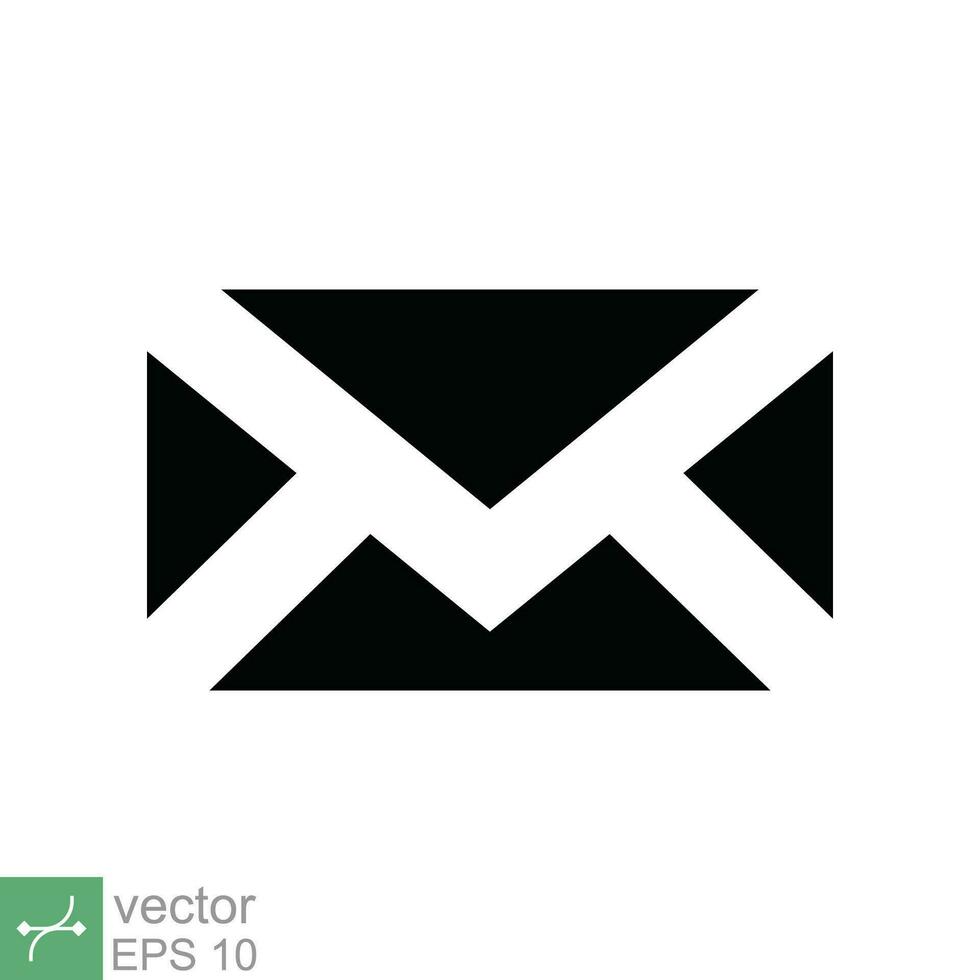 correo electrónico icono. sencillo plano estilo. sobre correo servicios, contactos mensaje enviar carta, buzón concepto. vector ilustración aislado en blanco antecedentes. eps 10