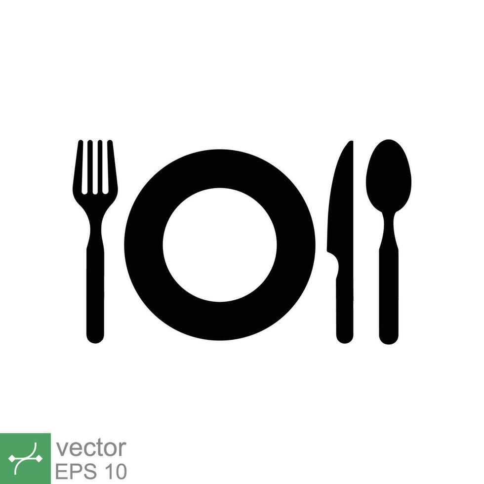 lámina, tenedor, cuchillo, y cuchara icono. sencillo plano estilo. comida, comer, almuerzo, cena, plato, alimento, vajilla, utensilio concepto diseño. vector ilustración aislado en blanco antecedentes. eps 10