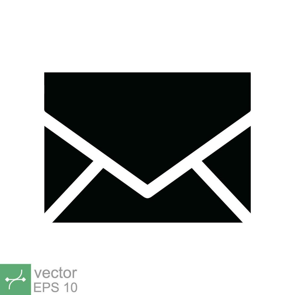 correo electrónico icono. sencillo plano estilo. sobre correo servicios, contactos mensaje enviar carta, buzón concepto. vector ilustración aislado en blanco antecedentes. eps 10