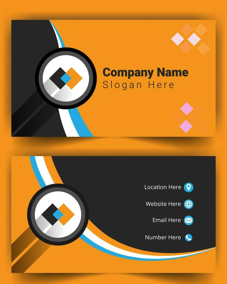 Modern business card template vector