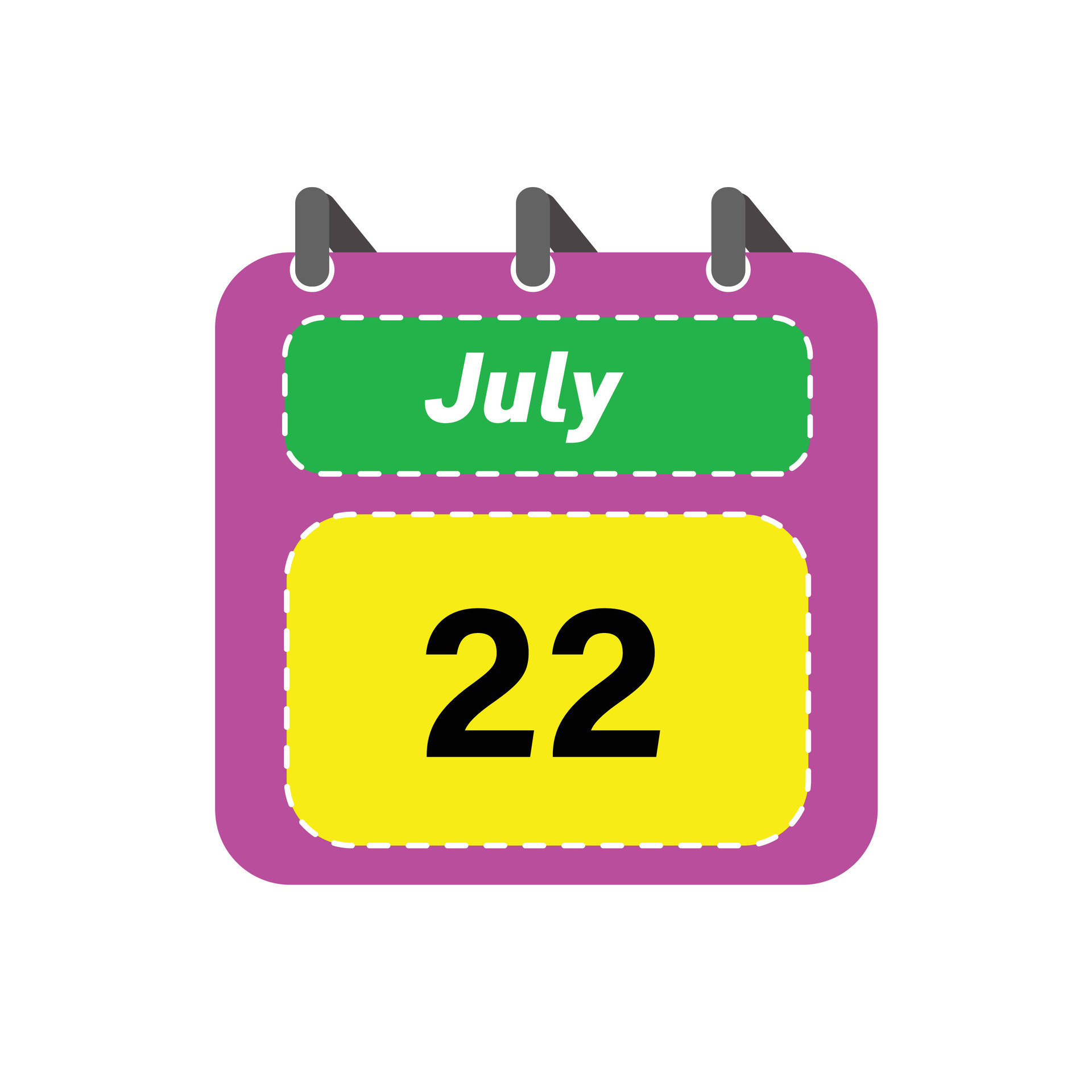 July 22 Daily Calendar Icon 26613040 Vector Art at Vecteezy July 22 Daily Calendar Icon 26613040 Vector Art at Vecteezy