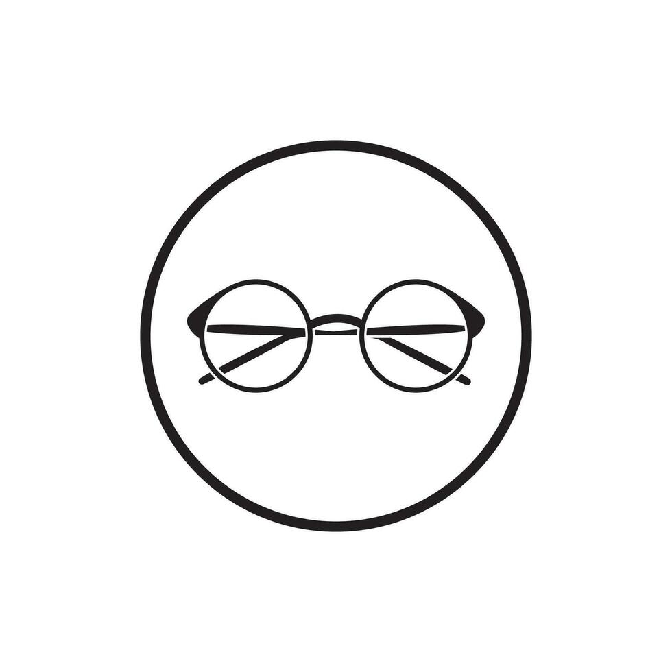 Glassess icon vector flat design