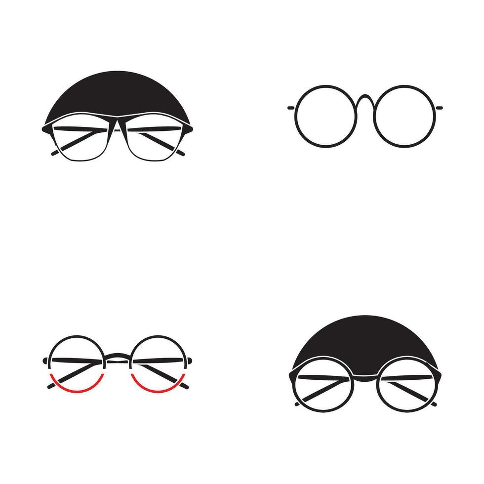 icono de gafas vector diseño plano