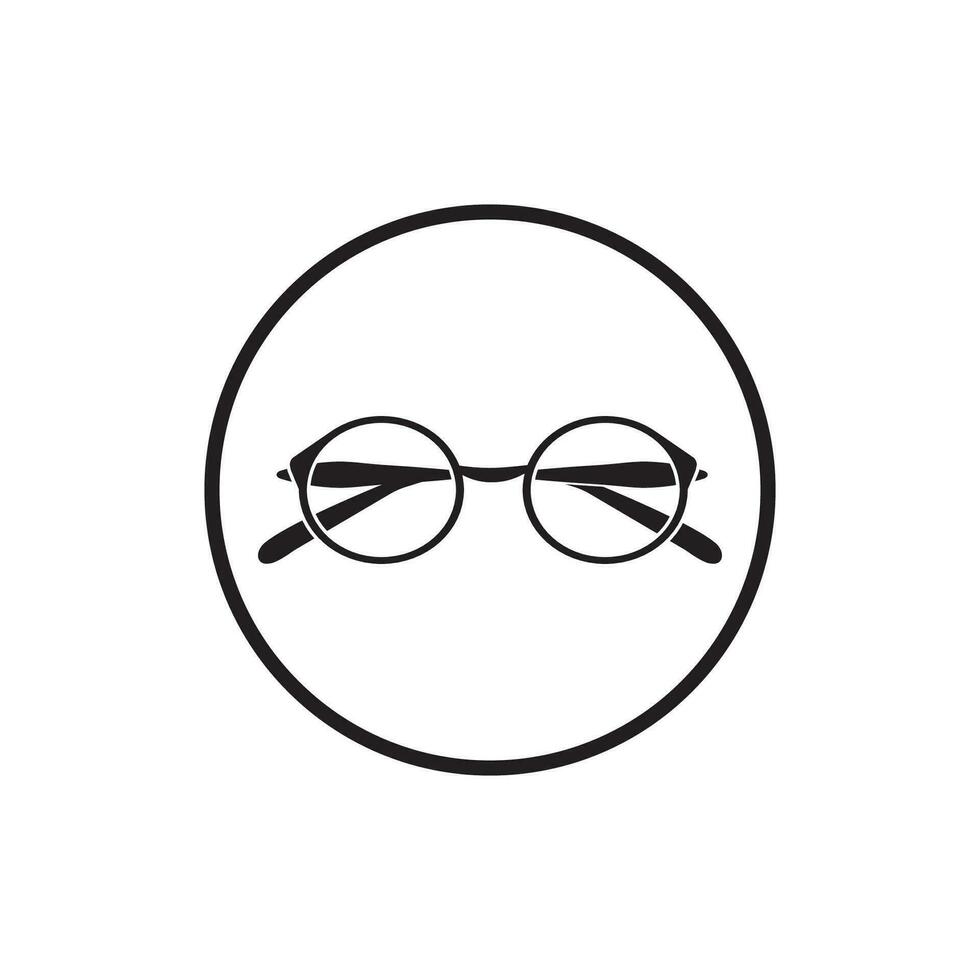 Glassess icon vector flat design