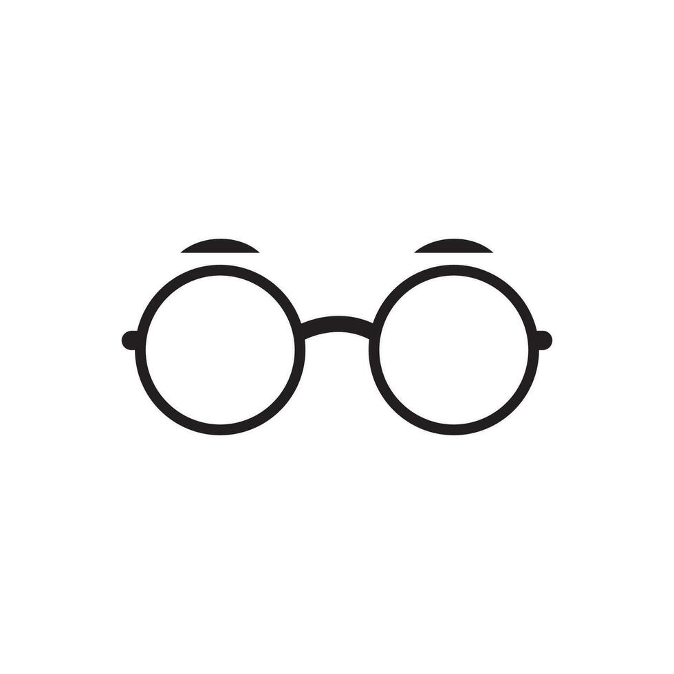 Glassess icon vector flat design