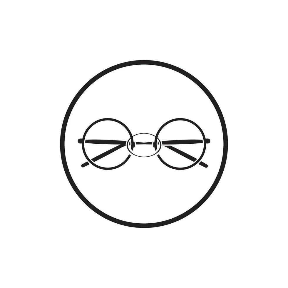 Glassess icon vector flat design