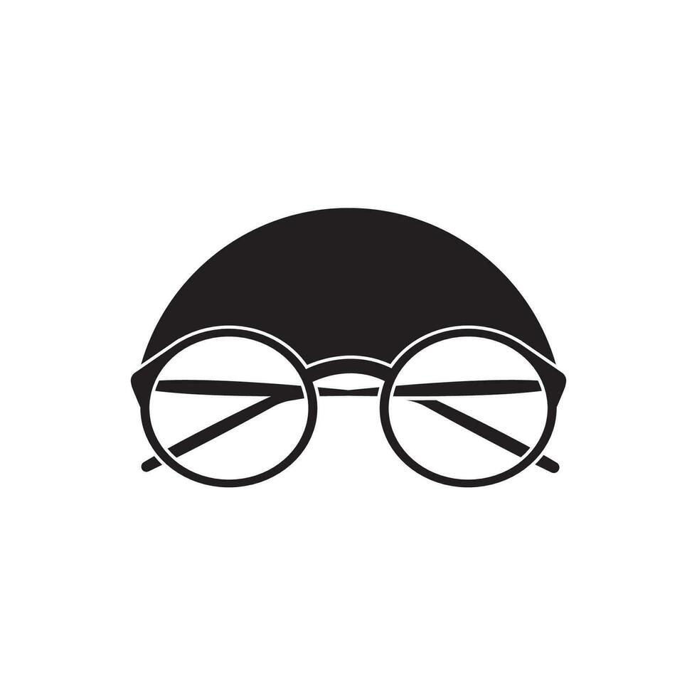 icono de gafas vector diseño plano