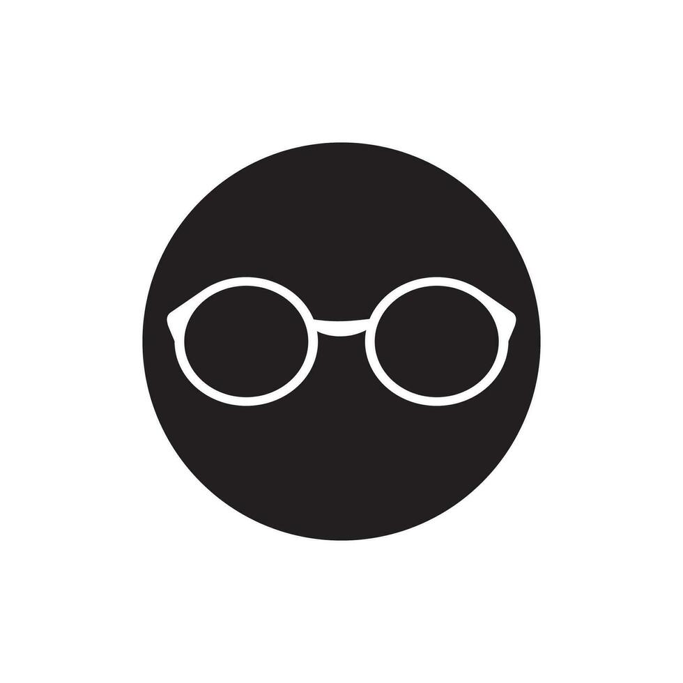 Glassess icon vector flat design