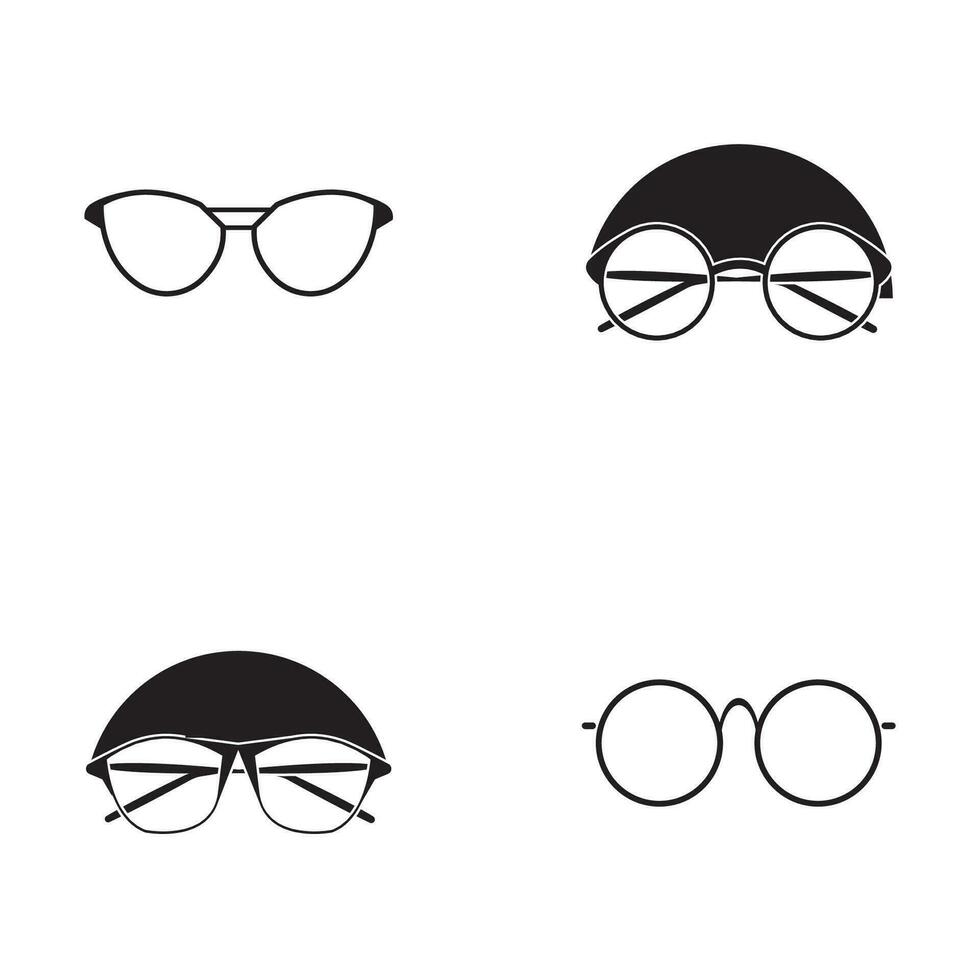 icono de gafas vector diseño plano