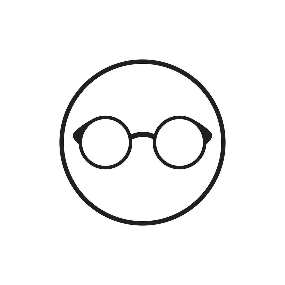 Glassess icon vector flat design