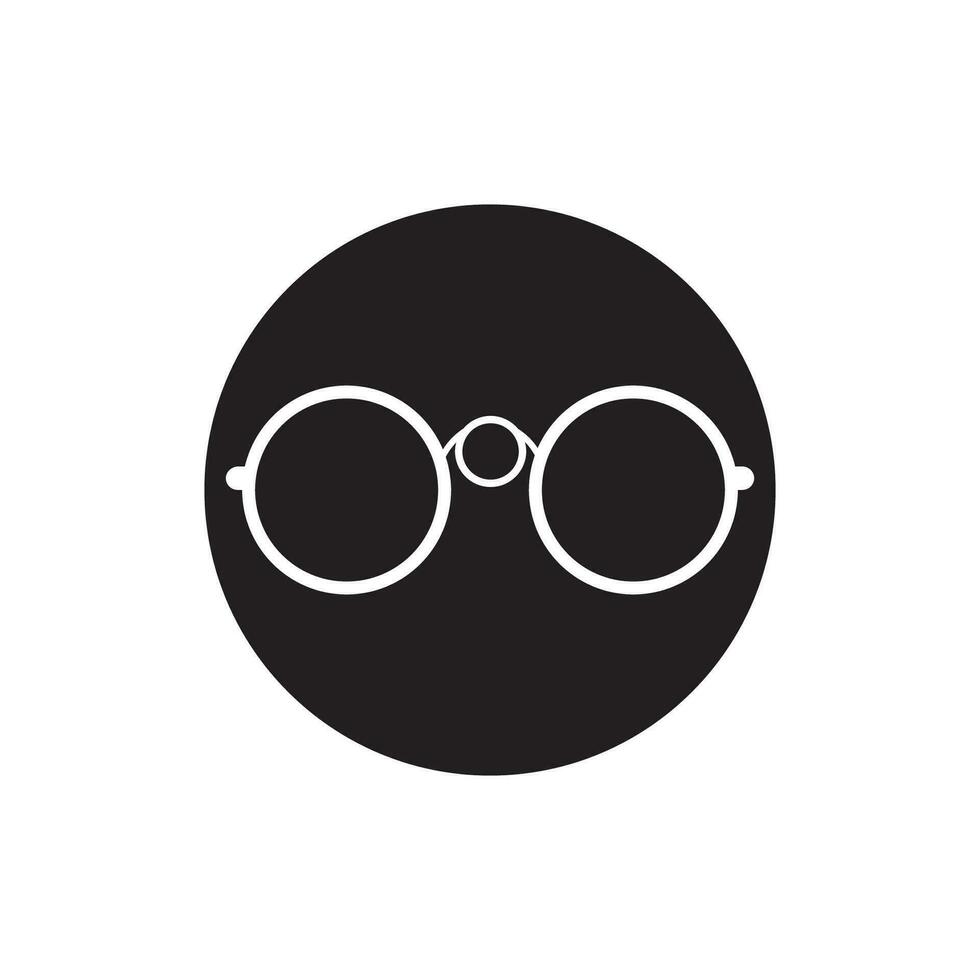 Glassess icon vector flat design