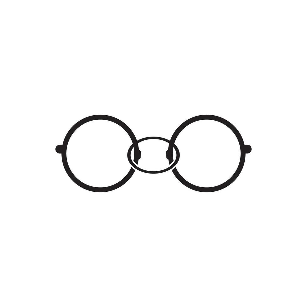 Glassess icon vector flat design
