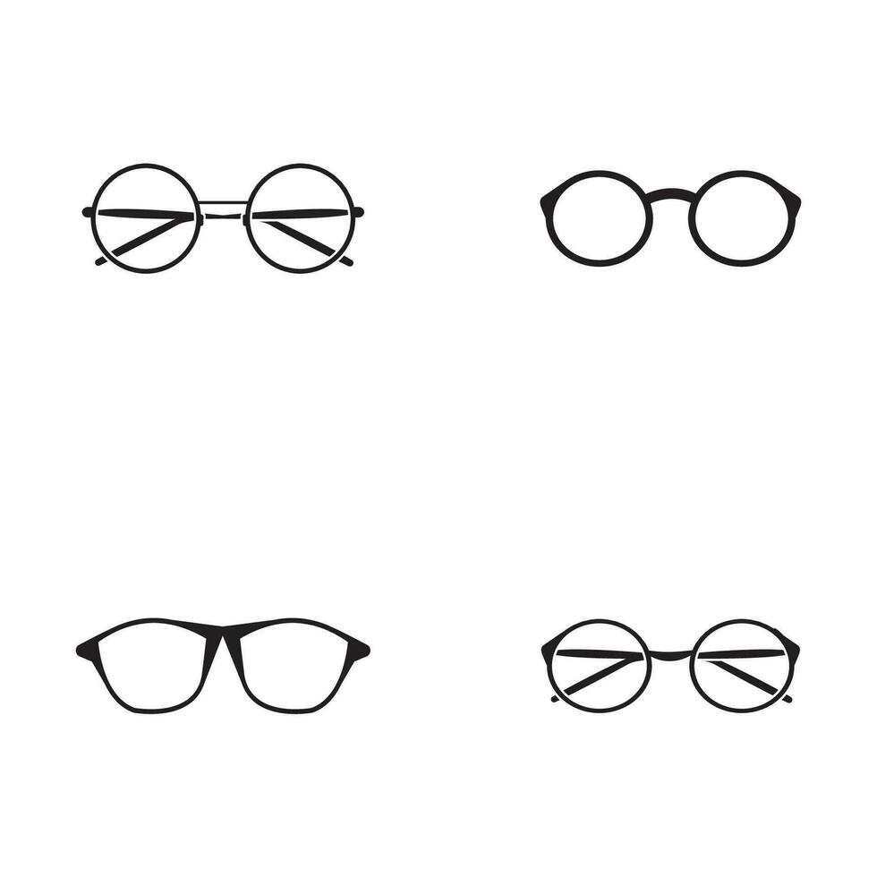 icono de gafas vector diseño plano