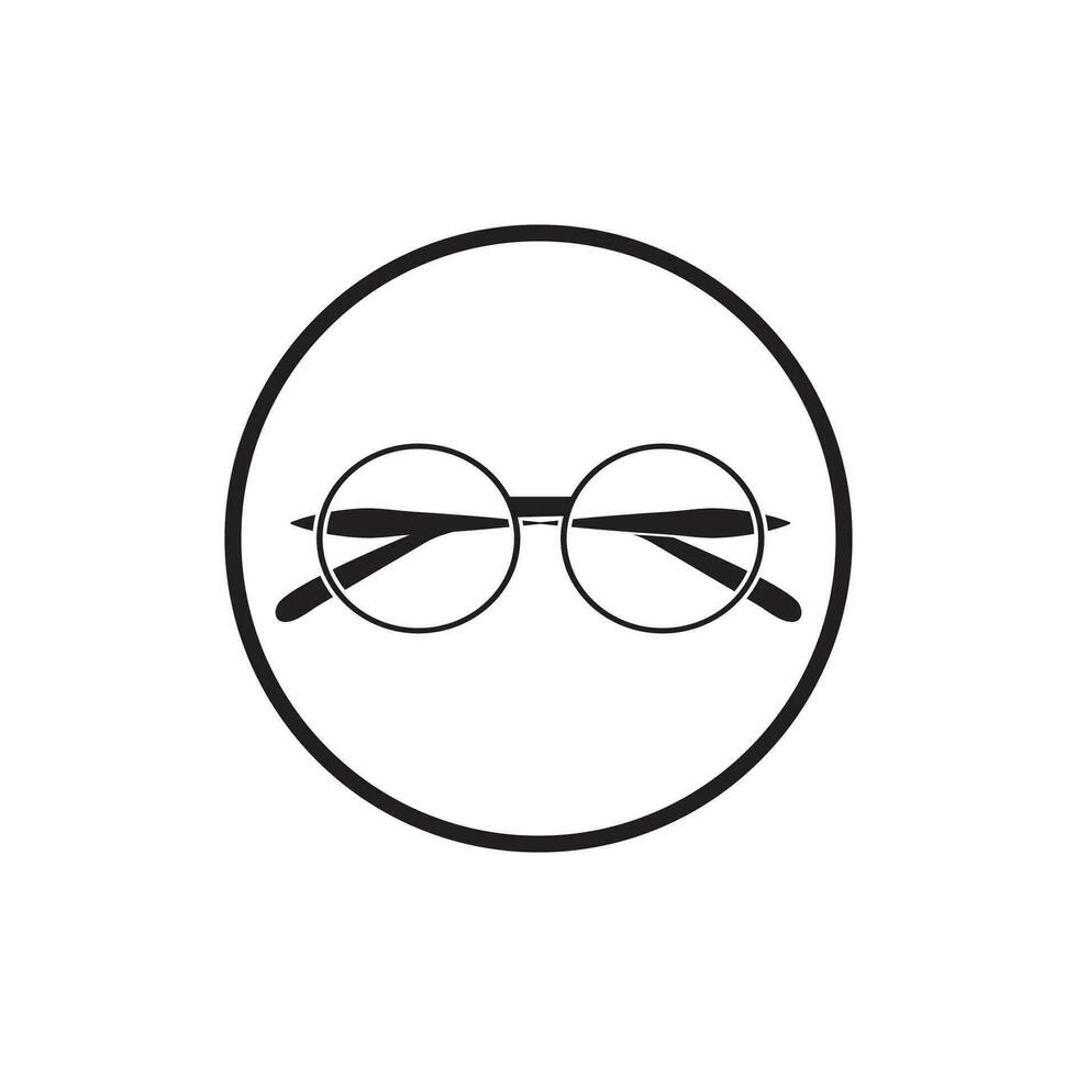 Glassess icon vector flat design