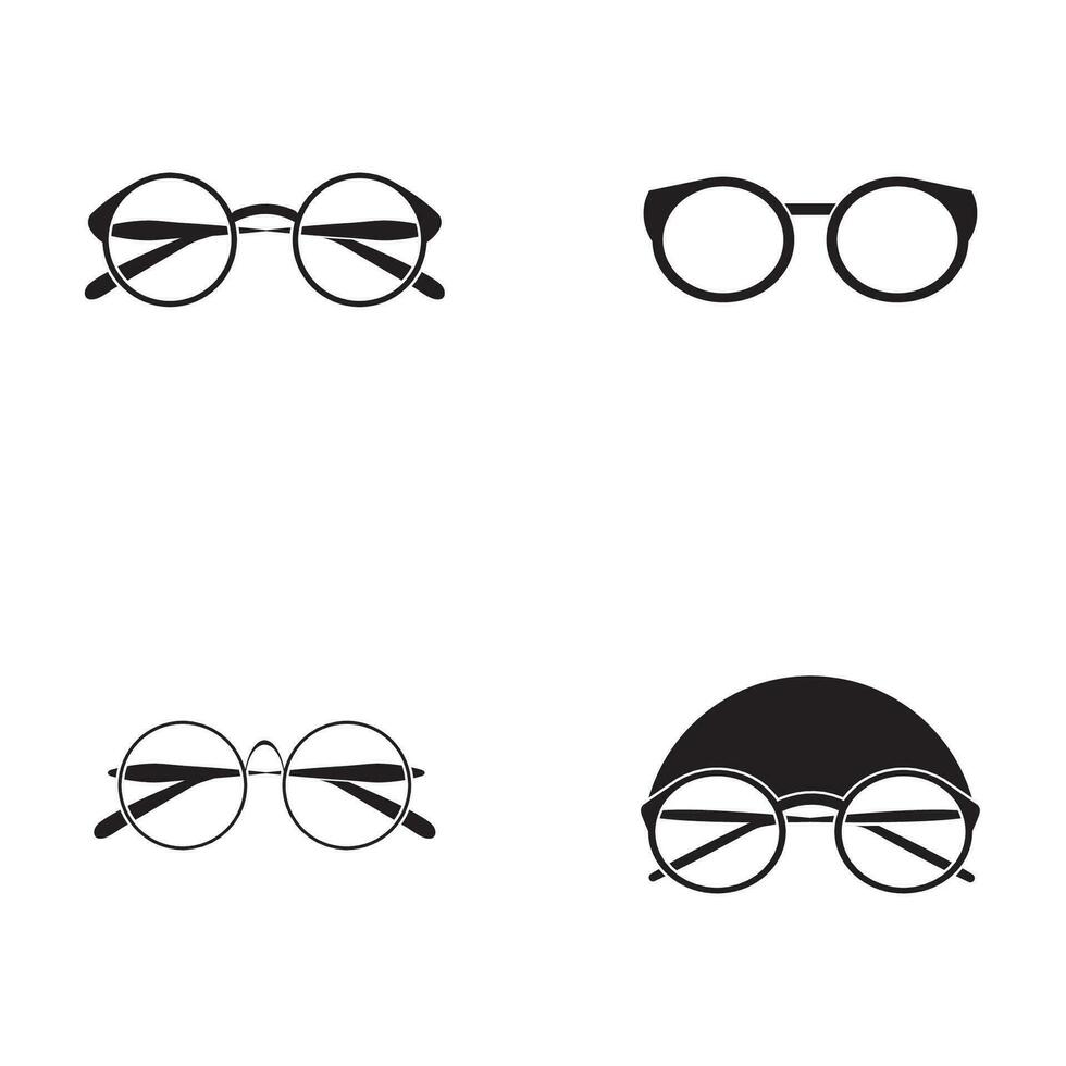 Glassess icon vector flat design