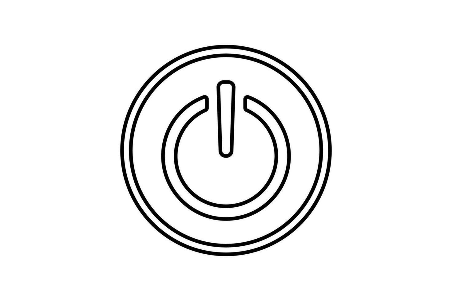 Toggle Switch icon. icon related to on or off switch for various settings. line icon style. Simple vector design editable
