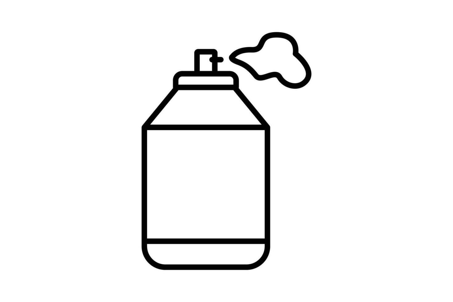 Paint Spray Can icon. icon related to painting, painters, graffiti, spray painting. line icon style. Simple vector design editable