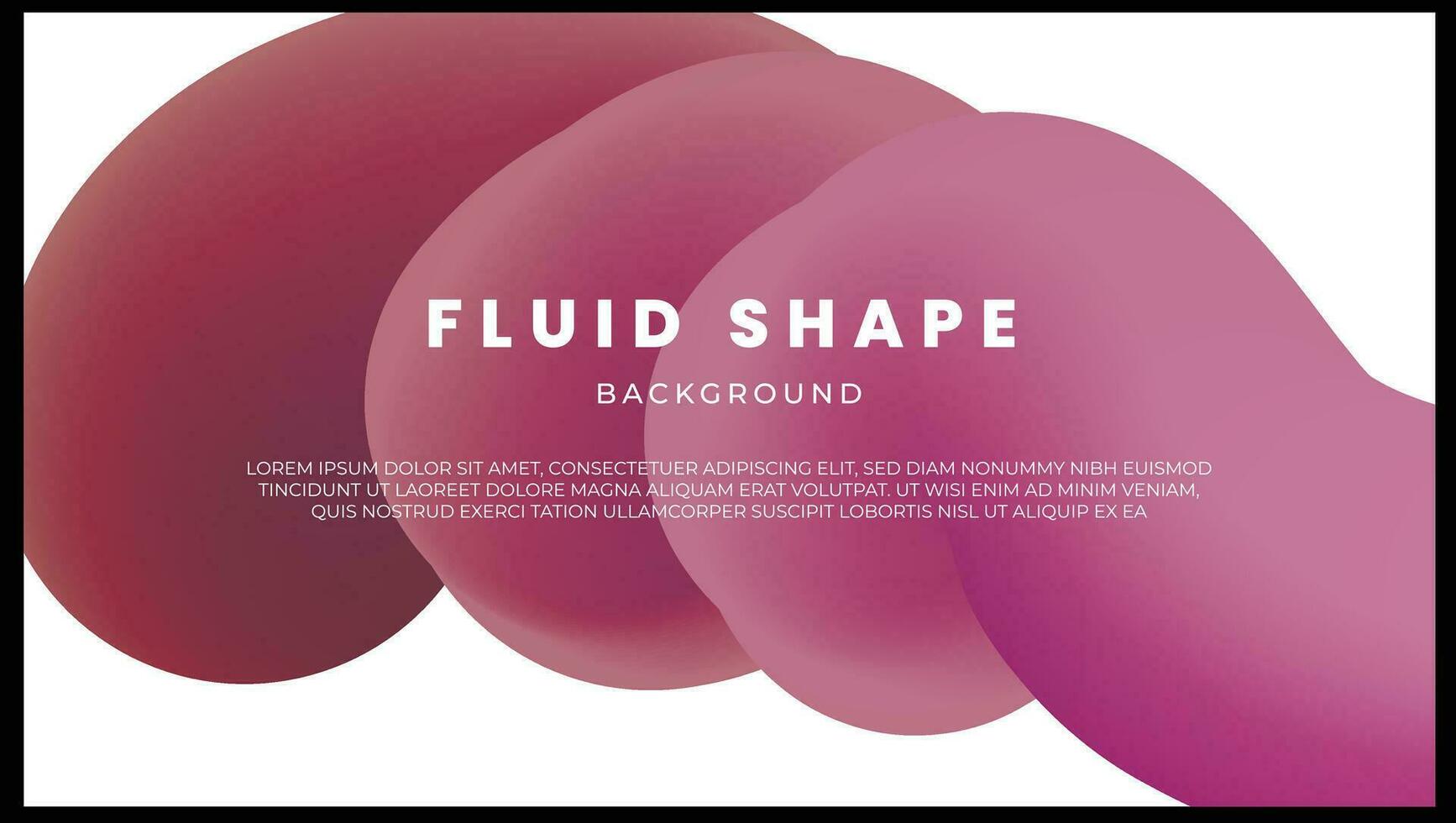 Abstract Colorful gradient fluid shape background vector Design