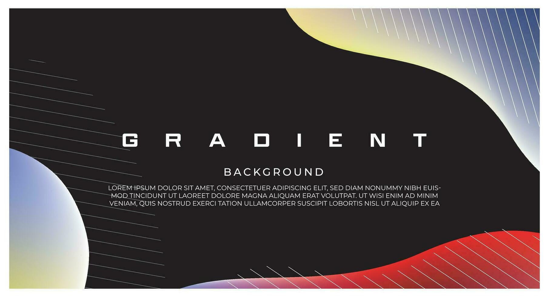 Gradient abstract background design vector