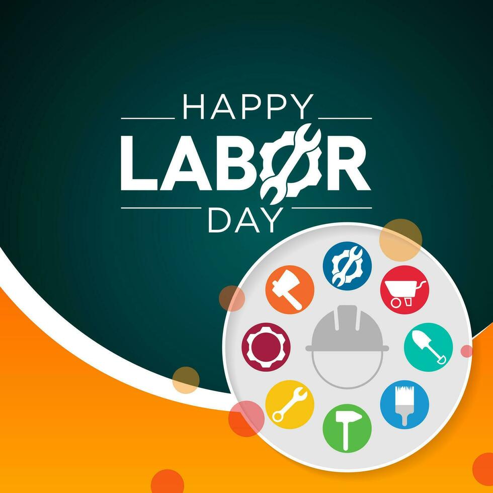 Labor Day in the United States of America is observed every year in September, to honor and recognize the American labor movement and their works and contributions. Vector illustration