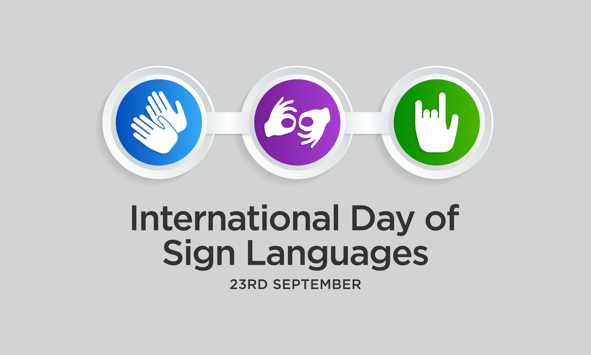International day of sign languages is observed every year on September