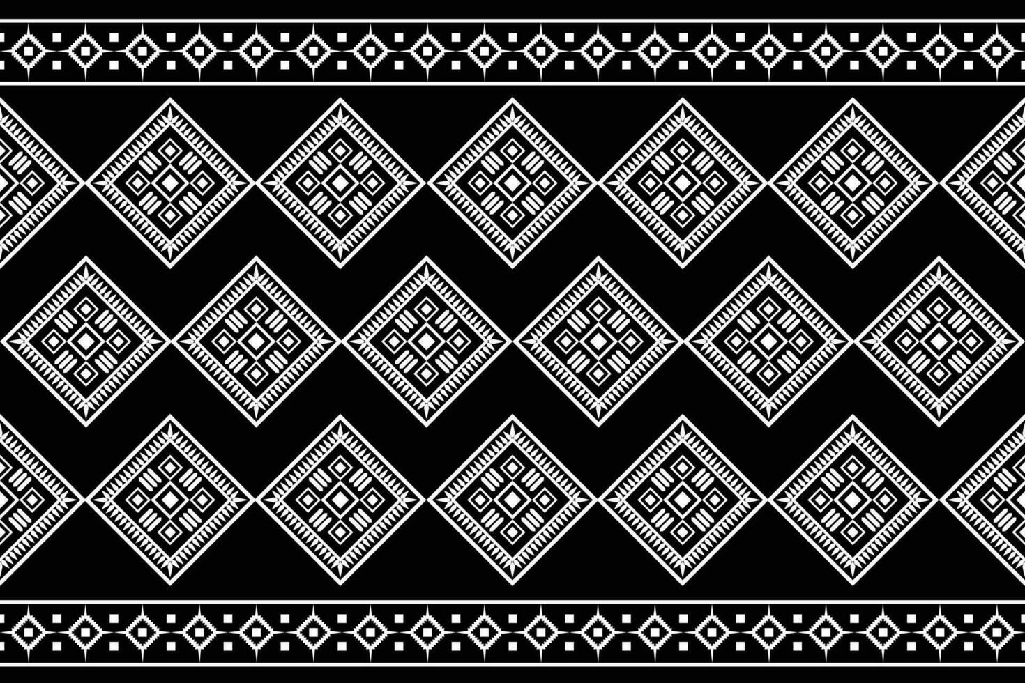 Ethnic Ikat fabric pattern geometric style.African Ikat embroidery Ethnic oriental pattern black background. Abstract,vector,illustration.Texture,clothing,frame,decoration,carpet,motif. vector
