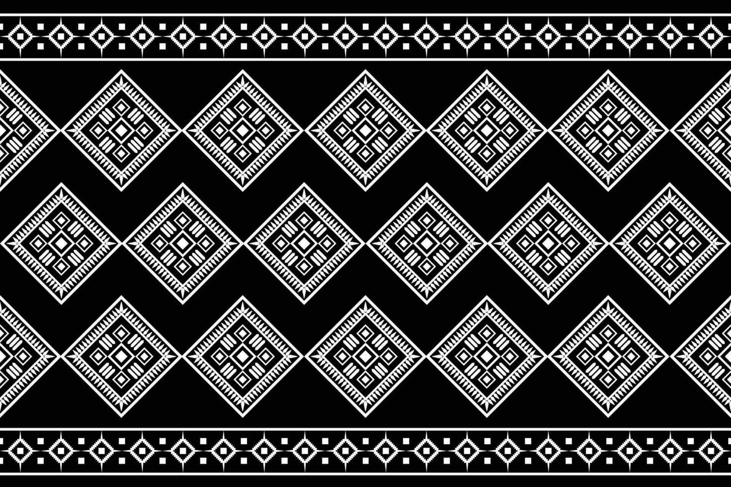 Ethnic Ikat fabric pattern geometric style.African Ikat embroidery Ethnic oriental pattern black background. Abstract,vector,illustration.Texture,clothing,frame,decoration,carpet,motif. vector