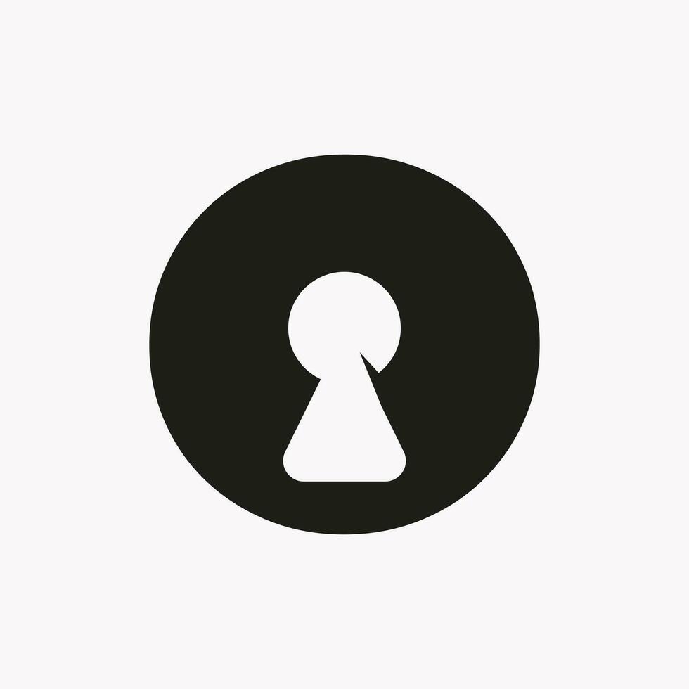 Letter O Key Hold Logo Design. Locked Icon, Security, Protection, Safe Symbol Vector Template