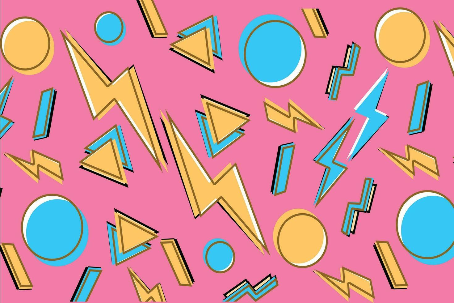 Bright vector pattern 80's. Background checkered bumage. Abstract geometric shapes. Illustration for hipsters Memphis style.