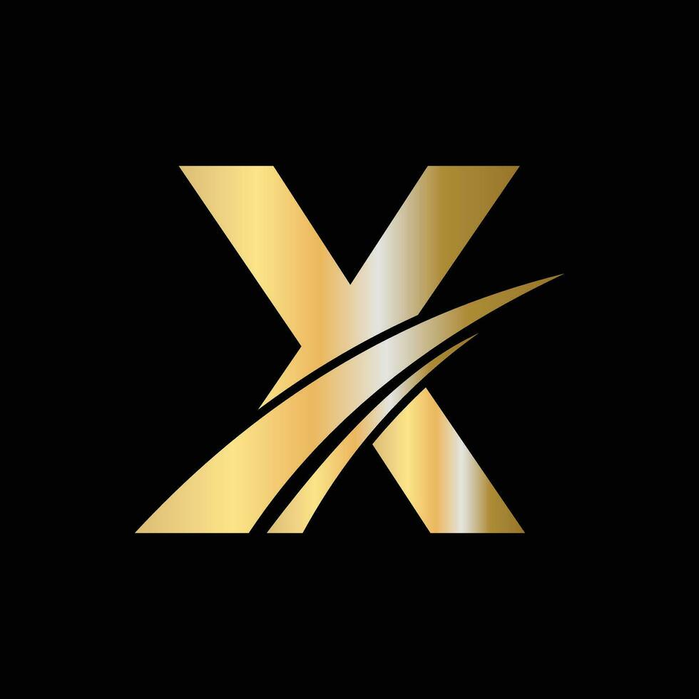 Initial X Letter Logo Design Symbol. Letter X Logotype Sign Template vector