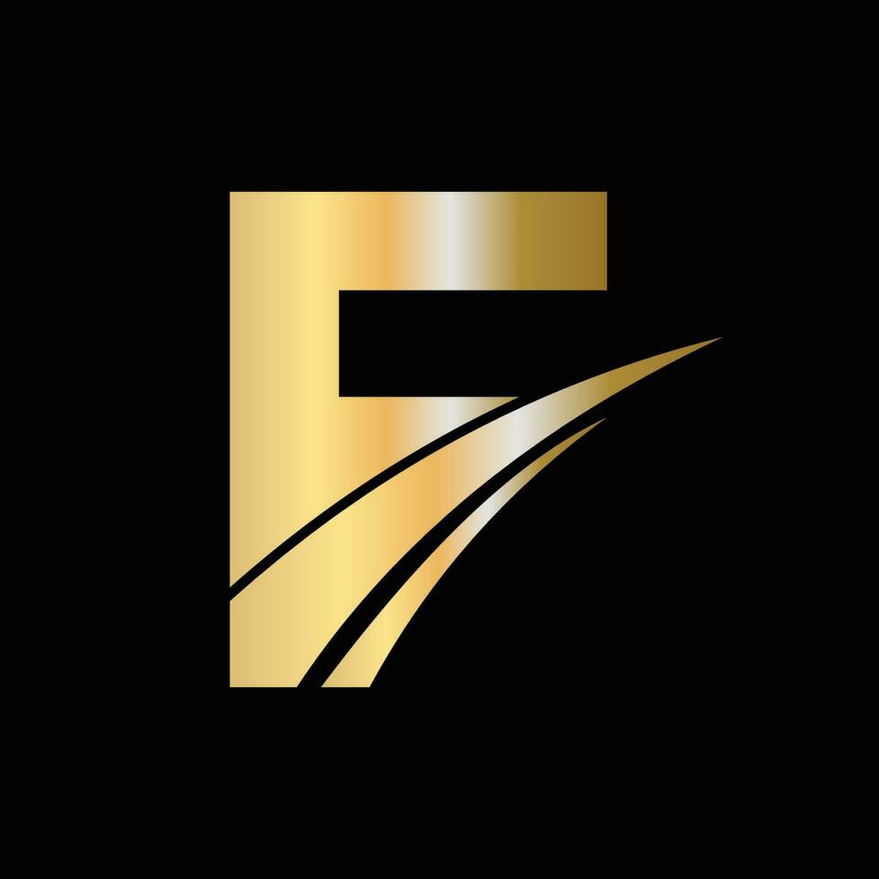 inicial F letra logo diseño símbolo. letra F logotipo firmar modelo vector