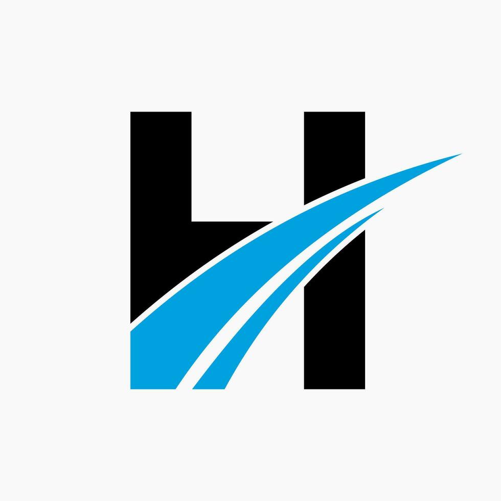 h logo, h letra logo diseño modelo vector