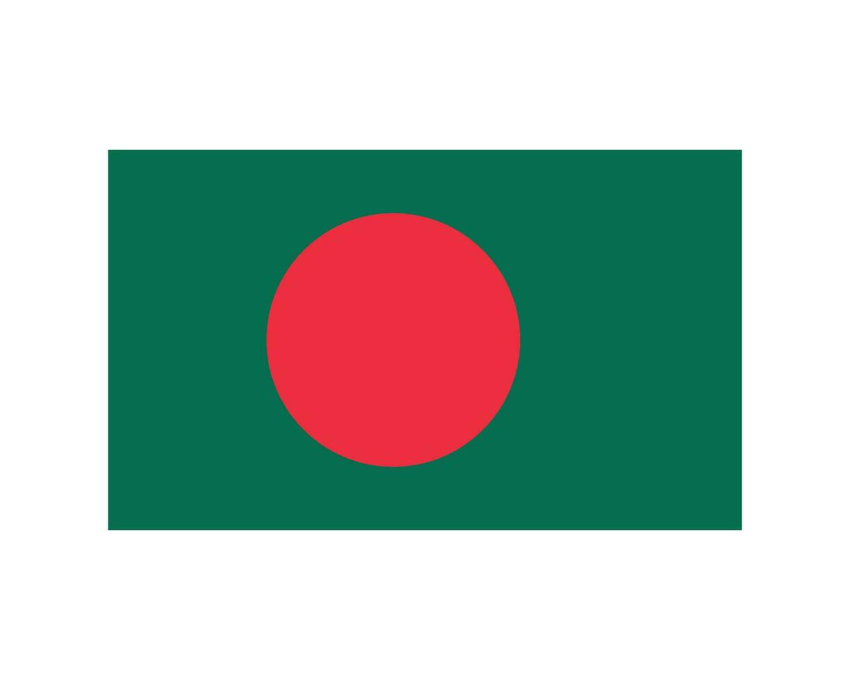 National Flag of Bangladesh. Bangladeshi Country Flag. People's Republic of Bangladesh Detailed Banner. EPS Vector Illustration Cut File.