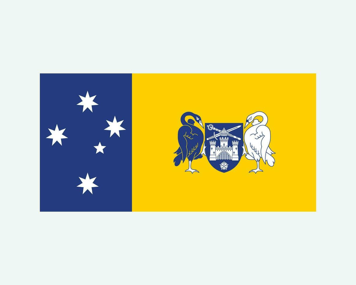 australiano capital territorio bandera. federal capital territorio de Australia bandera. eps vector ilustración.
