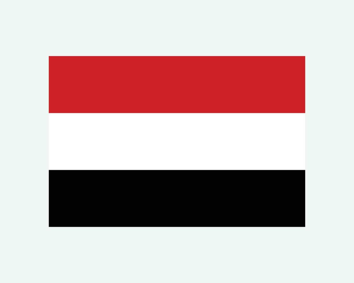 nacional bandera de Yemen. yemenita yemenita país bandera. república de Yemen detallado bandera. eps vector ilustración cortar archivo.