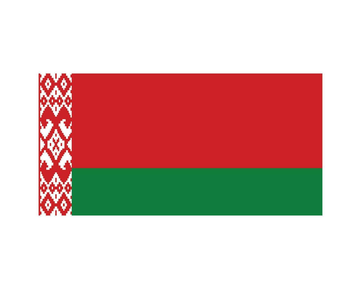 nacional bandera de bielorrusia bielorruso país bandera. república de bielorrusia detallado bandera. eps vector ilustración cortar archivo.