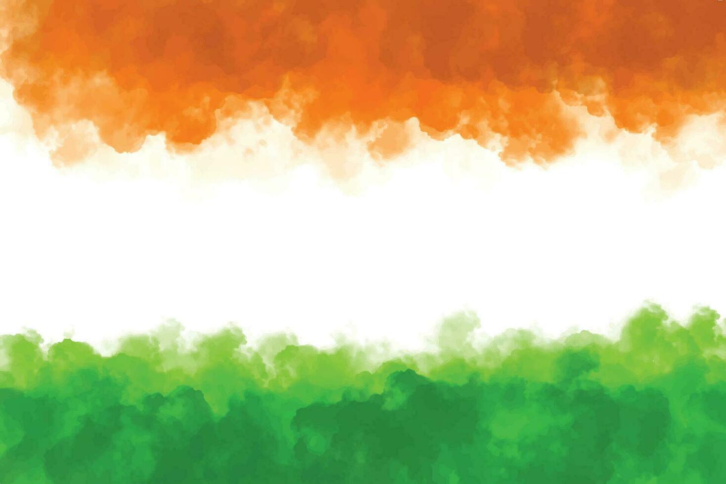 indio independencia día 15 agosto tricolor tema acuarela textura antecedentes vector