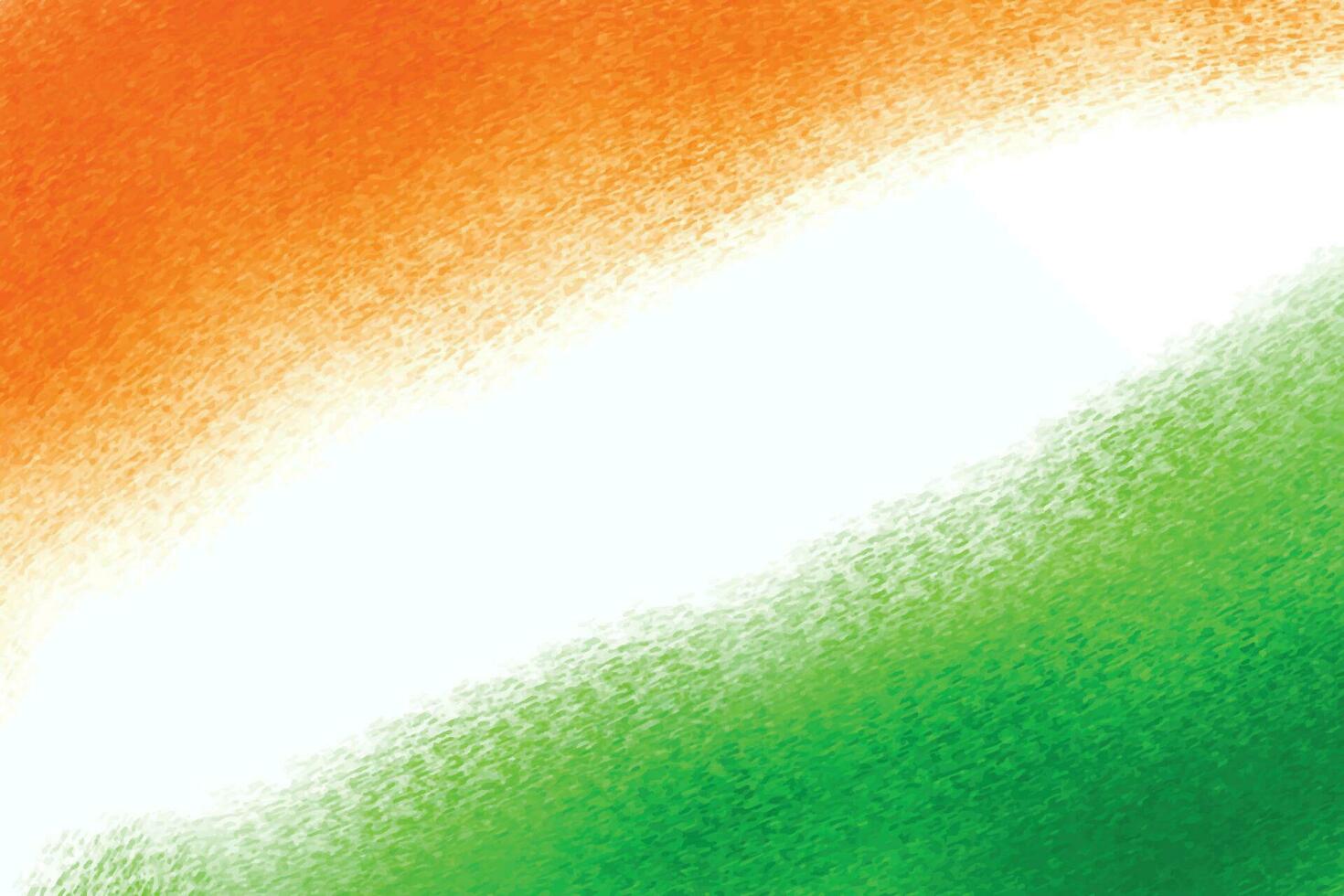 Indian tricolor flag theme watercolor texture patriotic background vector