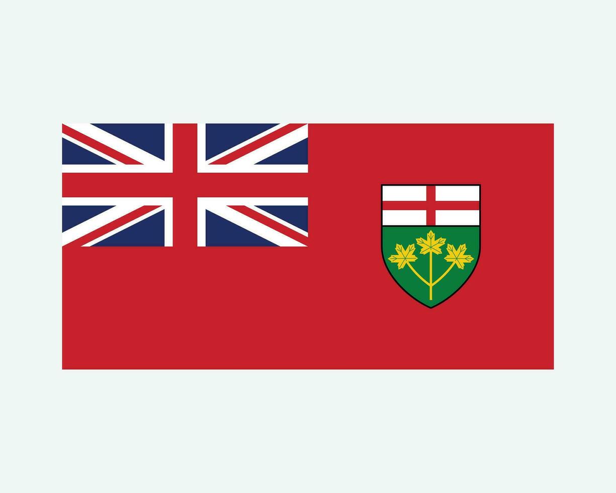 Ontario Canadá bandera vector