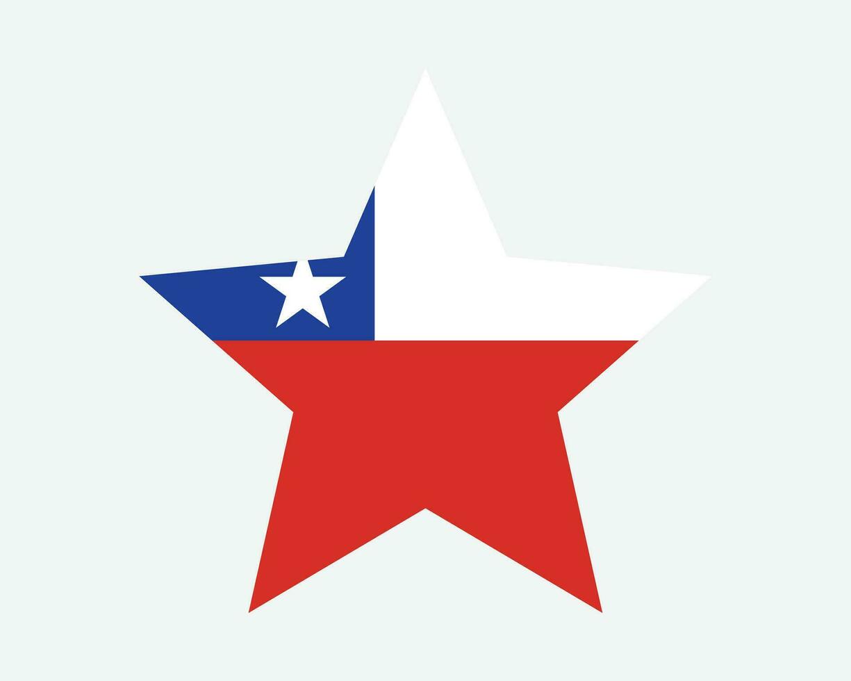 Chile Star Flag vector