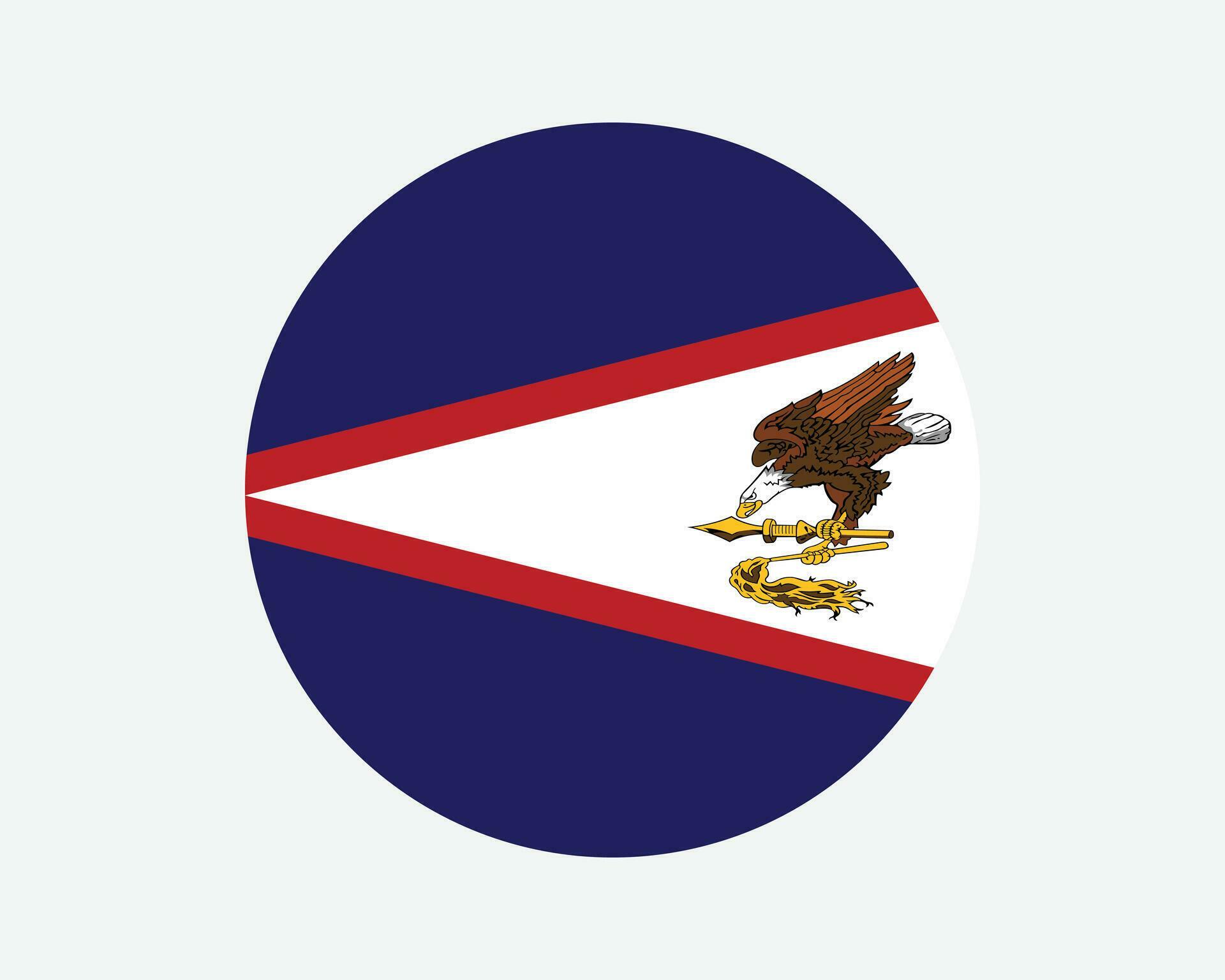 American Samoa Round Flag. American Samoa Circle Flag. Unincorporated