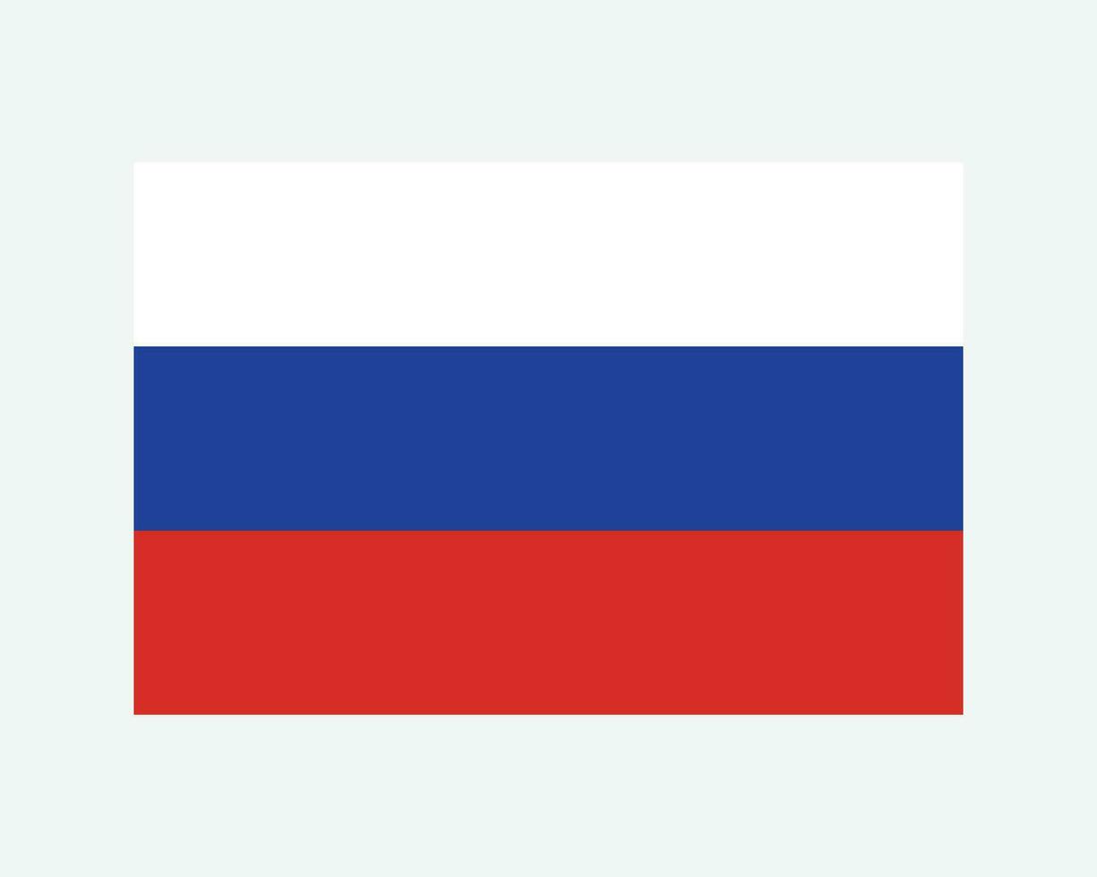 National Flag of Russia. Russian Country Flag. Russian Federation Detailed Banner. EPS Vector Illustration Cut File.