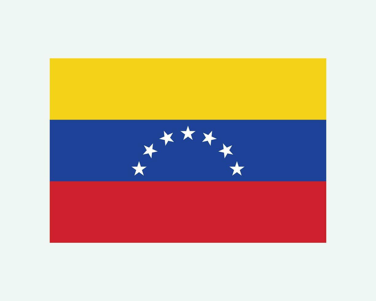 Venezuela 7 7 estrella nacional bandera. venezolano Siete estrellas país bandera. bolivariano república de Venezuela detallado bandera. eps vector ilustración cortar archivo.